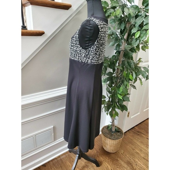 K Studio Women's Black Polyester Blend Sleeveless Square Neck Maxi Dress - Picture 6 of 11